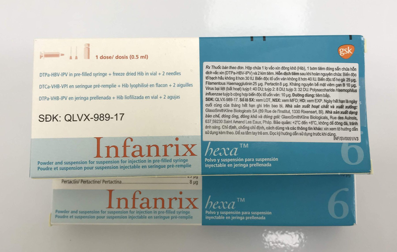 Ưu điểm của Infanrix Hexa là có thể ngăn ngừa 6 bệnh nguy hiểm chỉ trong một mũi tiêm
