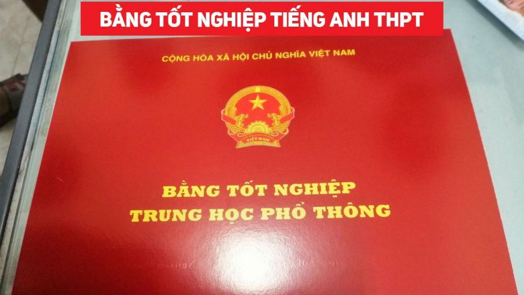 Bằng Tốt Nghiệp Tiếng Anh THPT và THCS | Tải ngay bản .doc