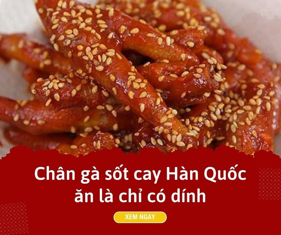 Chân gà sốt cay hàn quốc ngon đơn giản dễ làm tại nhà