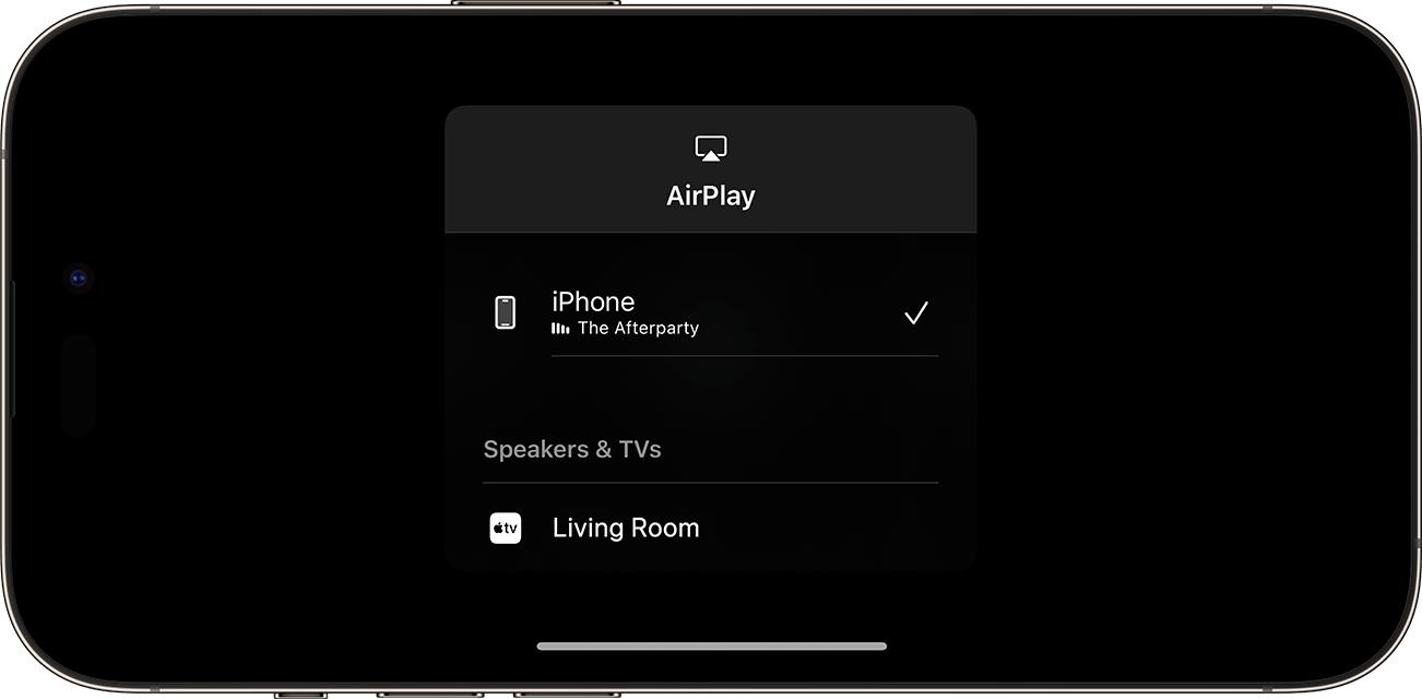 Nút AirPlay xuất hiện nổi bật ở góc dưới bên phải màn hình iPhone trong khi phát video