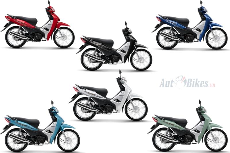 Chi tiết 6 màu của Honda Wave Alpha 2019