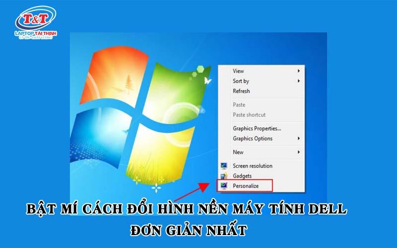 Cách đổi màn hình máy tính Dell trên hệ điều hành