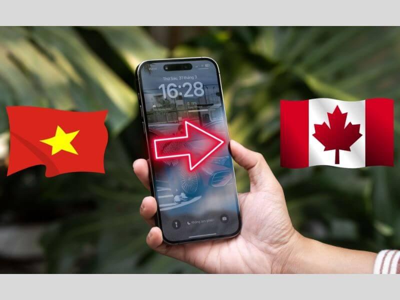 cach chuyen vung canada tren iphone