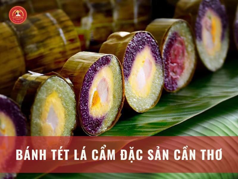 bánh tét lá cẩm