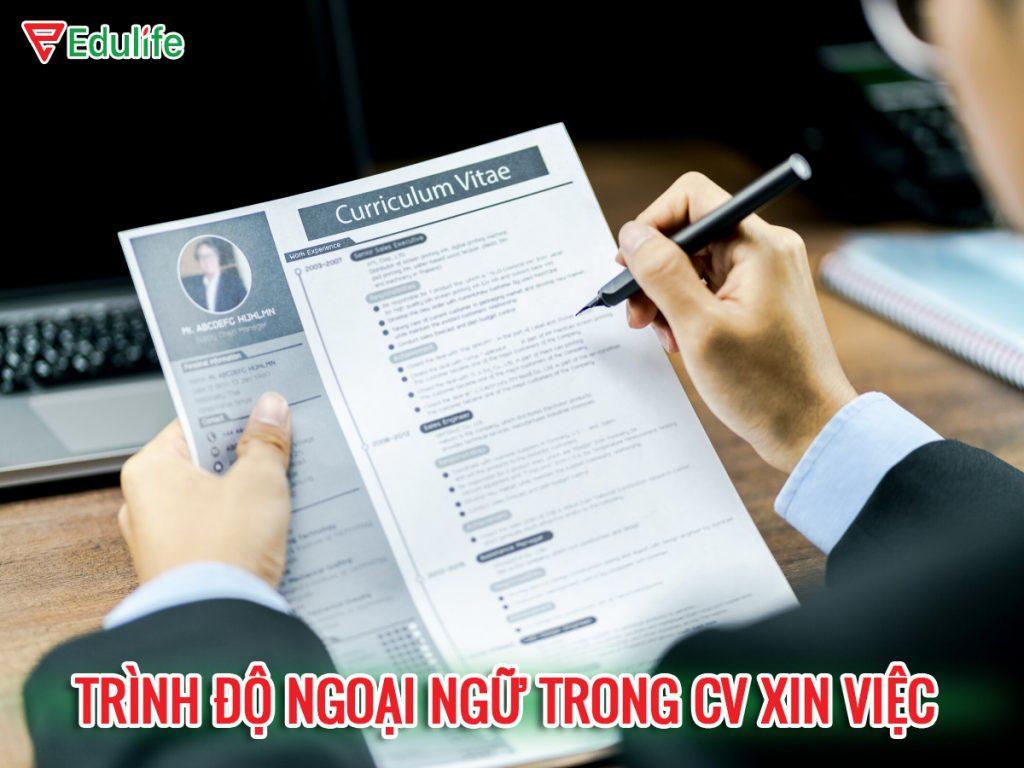 trình độ ngoại ngữ là gì trong sơ yếu lý lịch