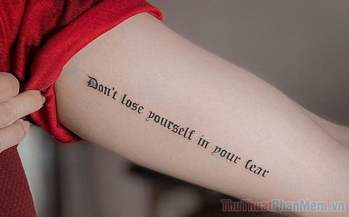 Bộ sưu tập Font chữ xăm đẹp - Khám phá nghệ thuật Tattoo