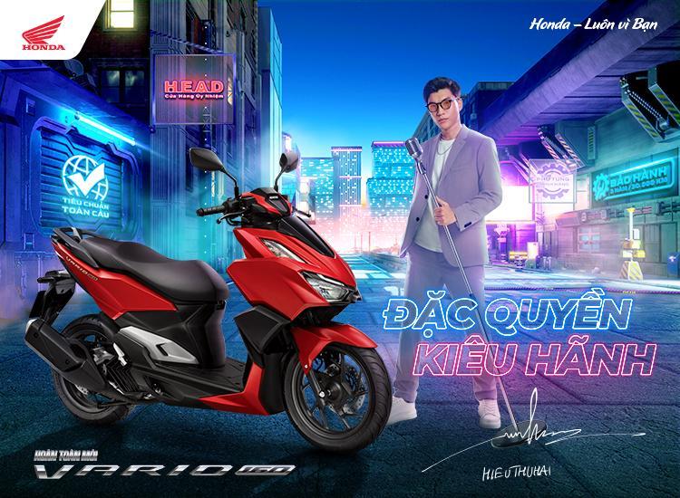 Honda VARIO 160 - Phiên bản Cao Cấp - Xanh Đen Bạc