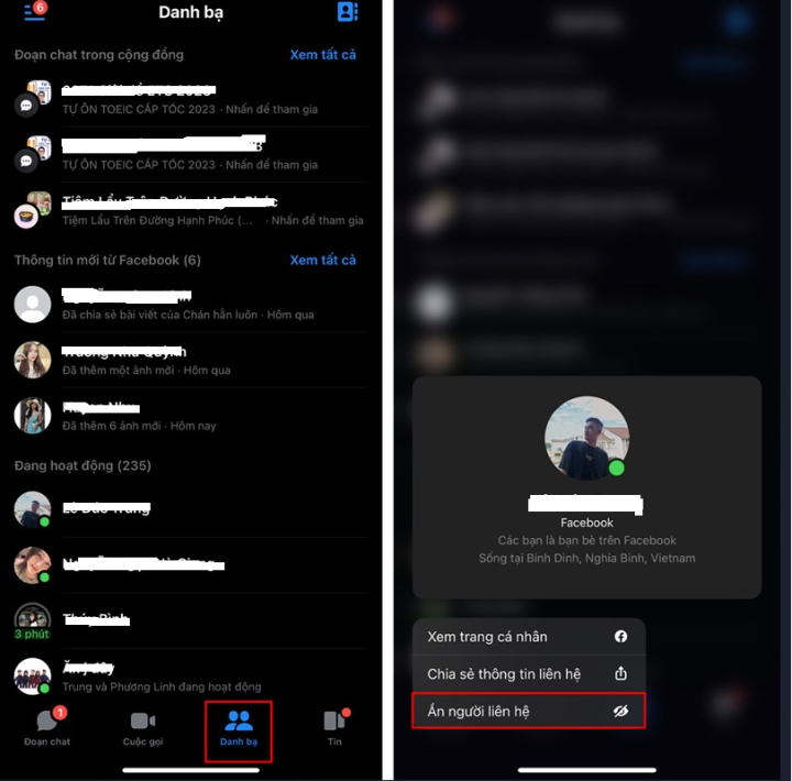 Cách ẩn người liên hệ trên Messenger chỉ với 2 bước đơn giản
