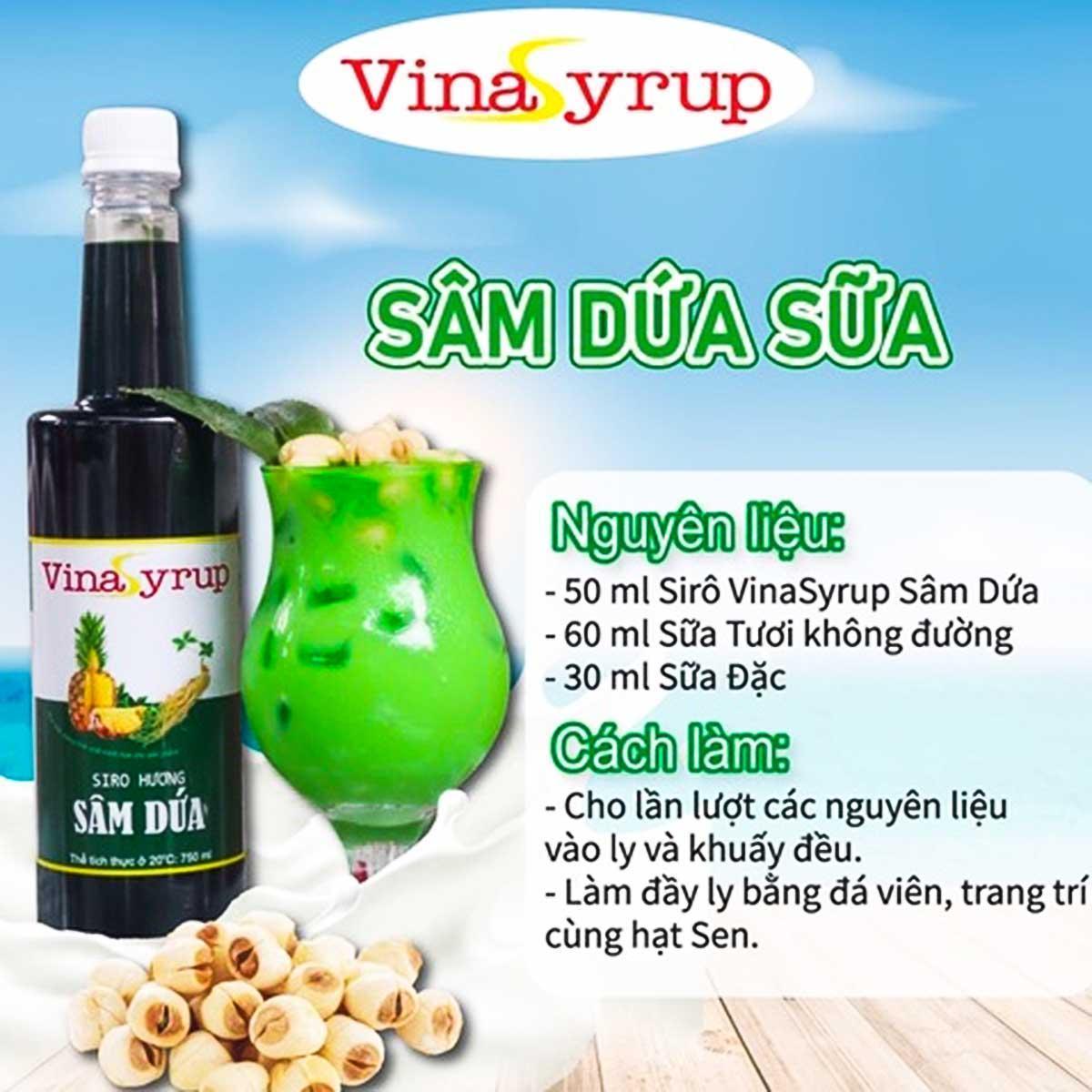 Cách làm sâm dứa sữa bằng siro thơm ngon đơn giản tại nhà