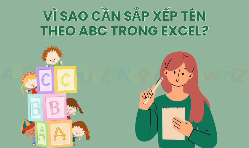 Hướng dẫn xếp tên theo abc trong Excel nhanh chóng