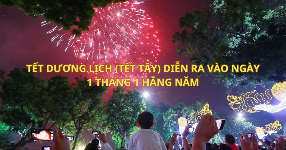 Đếm ngược ngày đến Tết Tây 2024