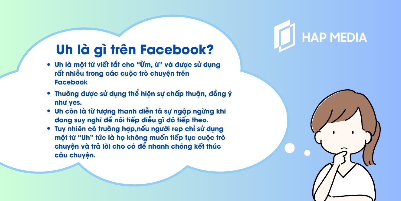 Uh là gì trên Facebook? Khi nào nên dùng từ này