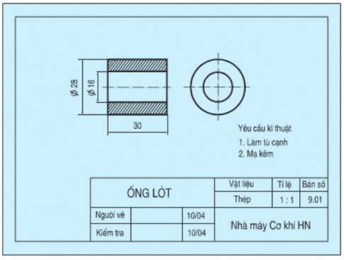 Sử dụng bản vẽ chi tiết ke góc sau để trả lời các câu hỏi 17 - 20