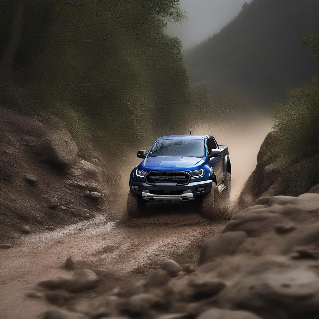 Ford Ranger Raptor cũ chinh phục địa hình off-road